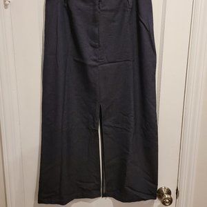 Jones & Co Split Skirt - Charcoal Grey - Size 14
